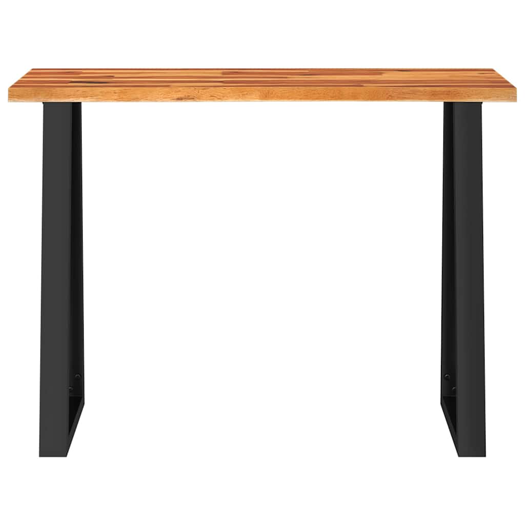 vidaXL Consolă cu margini naturale, 110x35x80 cm, lemn masiv de acacia vidaXL Consolă cu margini naturale, 110x35x80 cm, lemn masiv de acacia
