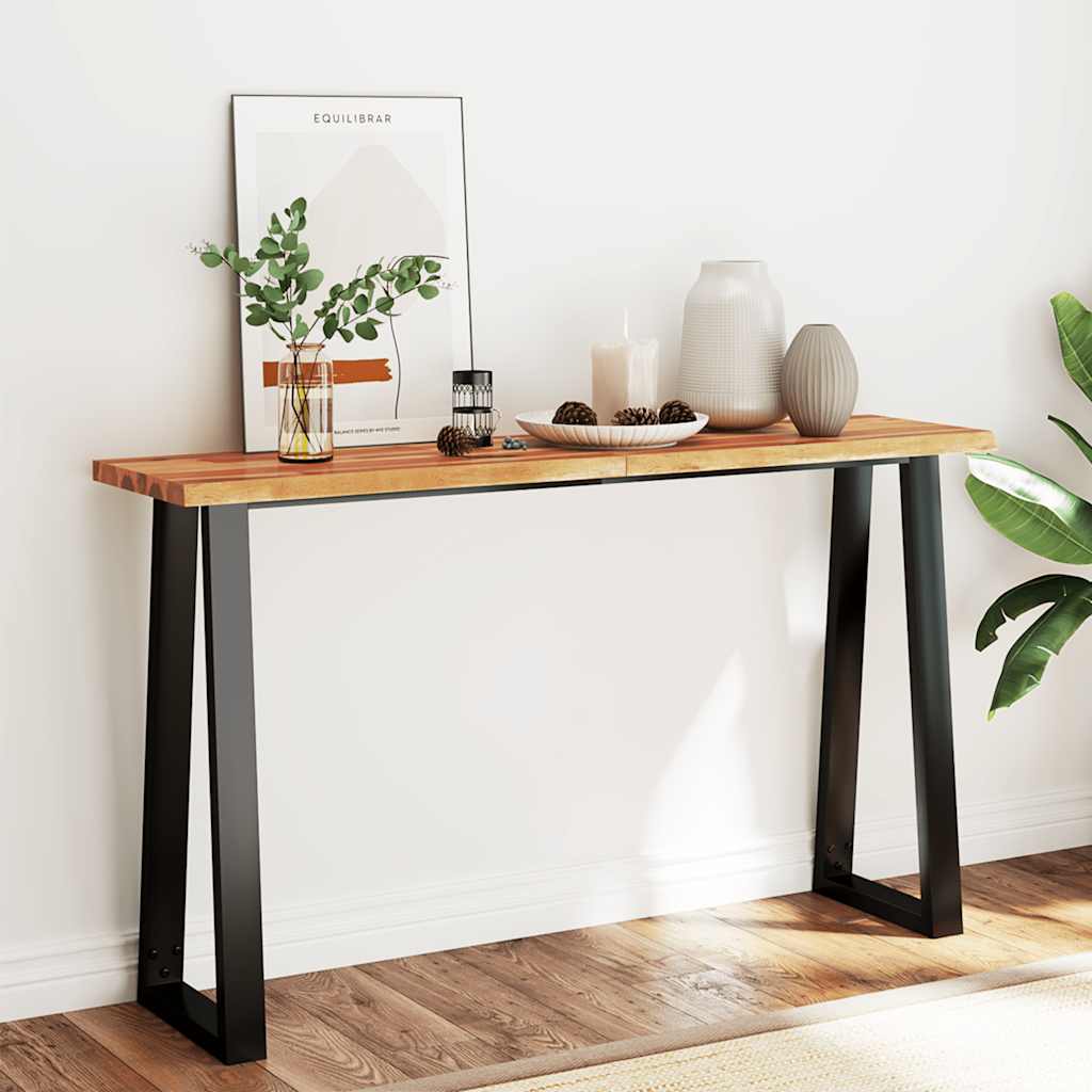 vidaXL Masă consolă margini naturale, 140x40x80 cm, lemn masiv acacia vidaXL Masă consolă margini naturale, 140x40x80 cm, lemn masiv acacia