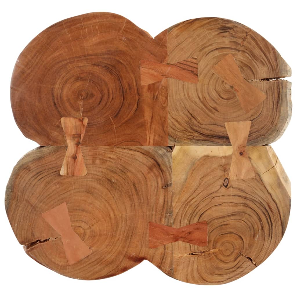 vidaXL Măsuță de cafea, 36 cm, 4 trunchiuri, lemn masiv de acacia vidaXL Măsuță de cafea, 36 cm, 4 trunchiuri, lemn masiv de acacia