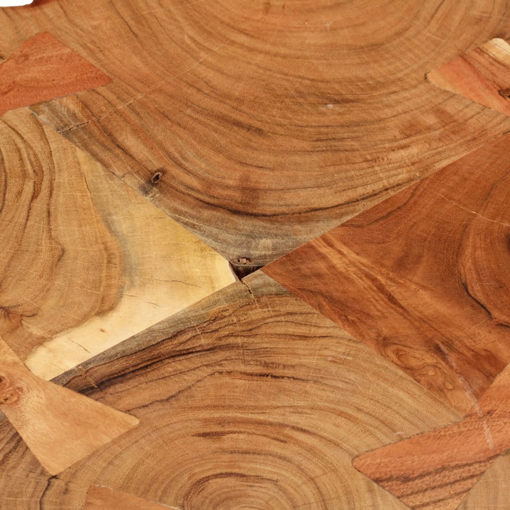 vidaXL Măsuță de cafea, 36 cm, 4 trunchiuri, lemn masiv de acacia vidaXL Măsuță de cafea, 36 cm, 4 trunchiuri, lemn masiv de acacia