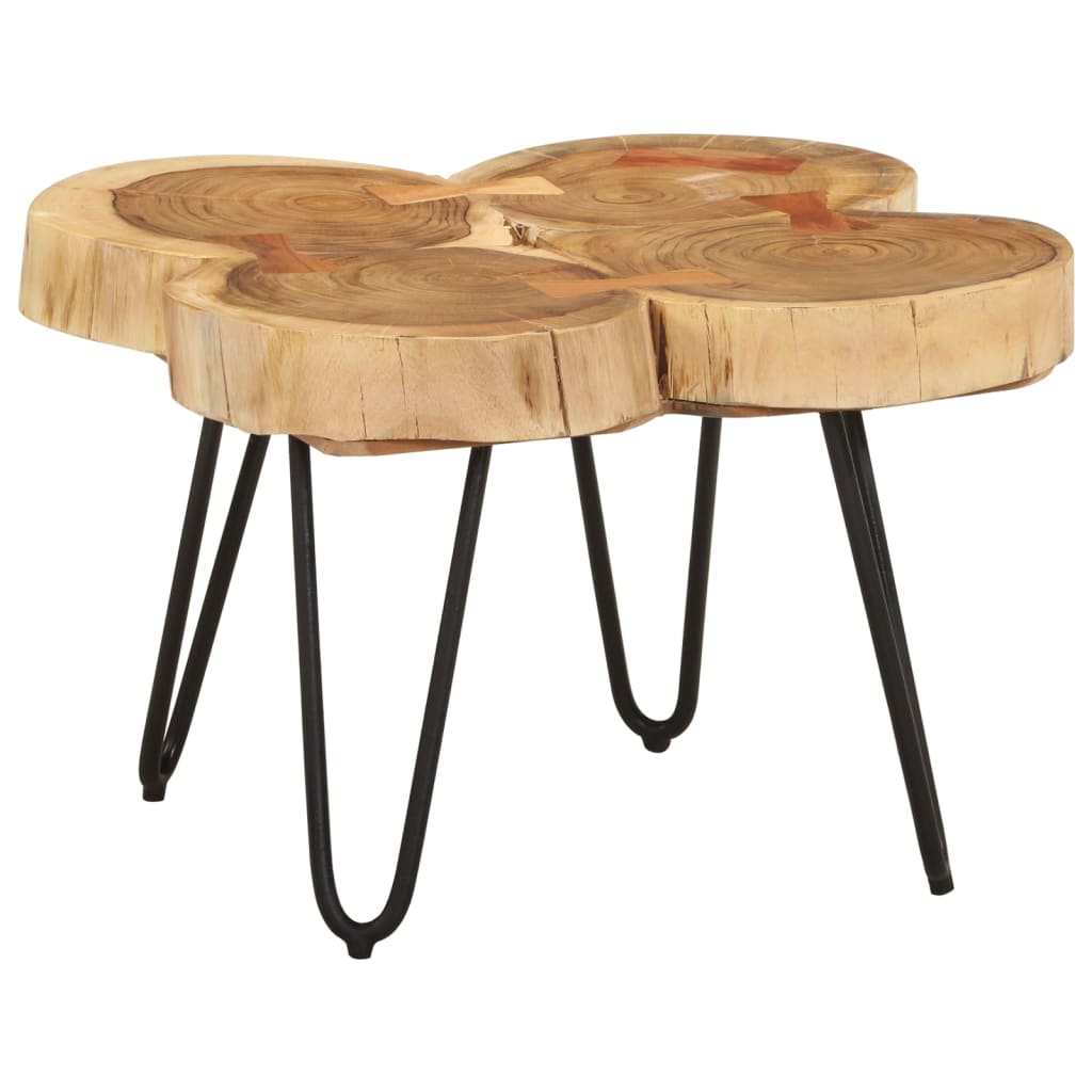 vidaXL Măsuță de cafea, 36 cm, 4 trunchiuri, lemn masiv de acacia vidaXL Măsuță de cafea, 36 cm, 4 trunchiuri, lemn masiv de acacia