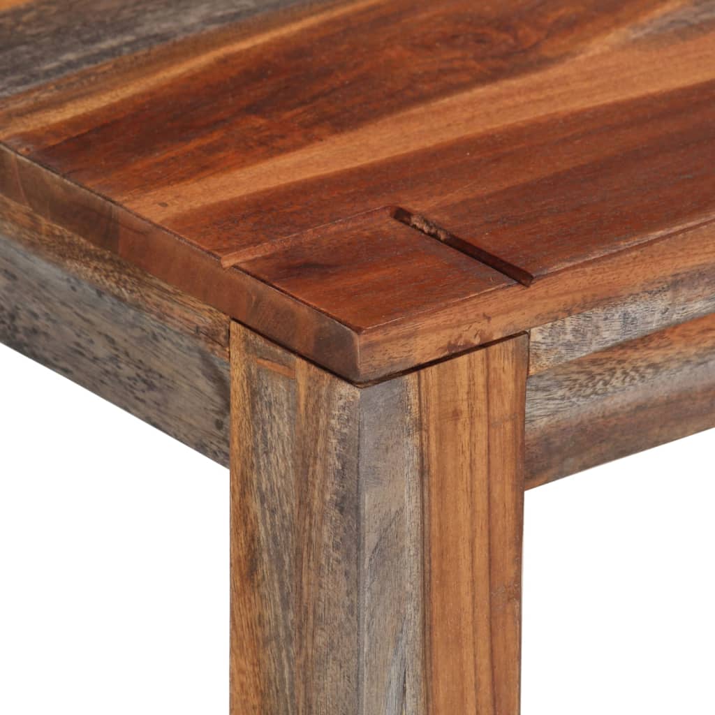 vidaXL Banchetă cu spătar, gri, 160 cm, lemn masiv de acacia vidaXL Banchetă cu spătar, gri, 160 cm, lemn masiv de acacia