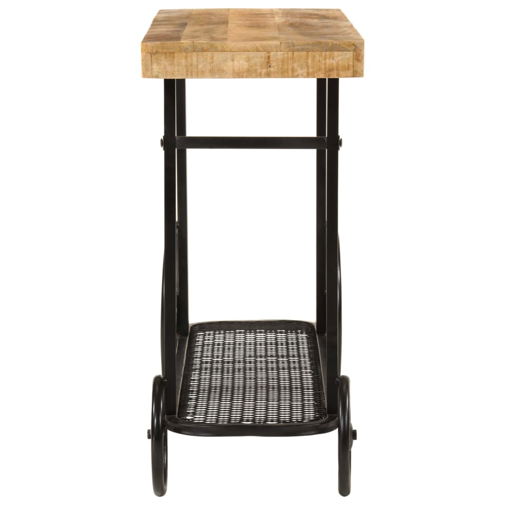 vidaXL Consolă 112x36x76 cm din lemn masiv de mango și fier