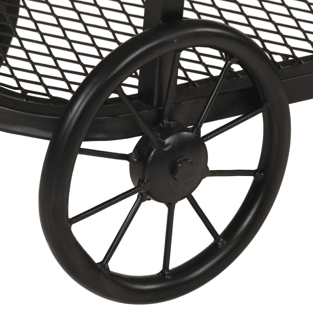 vidaXL Consolă 112x36x76 cm din lemn masiv de mango și fier