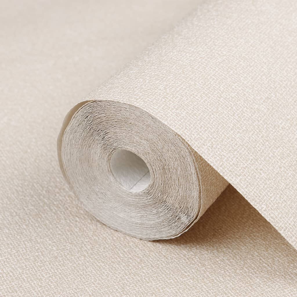 vidaXL Tapet 3D, culoare uni bej, 10x0,53 m, nețesut vidaXL Tapet 3D, culoare uni bej, 10x0,53 m, nețesut