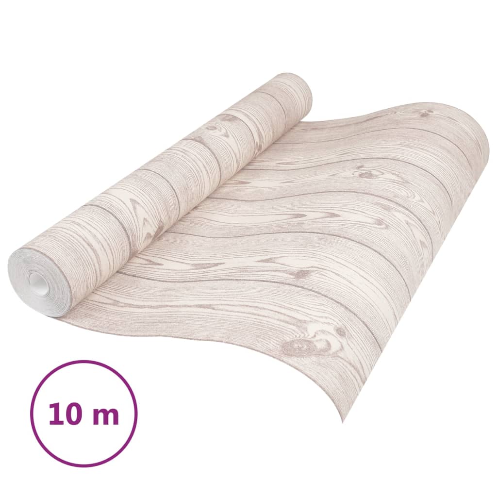 vidaXL Tapet 3D, model lemn, gri, 10x0,53 m, nețesut vidaXL Tapet 3D, model lemn, gri, 10x0,53 m, nețesut
