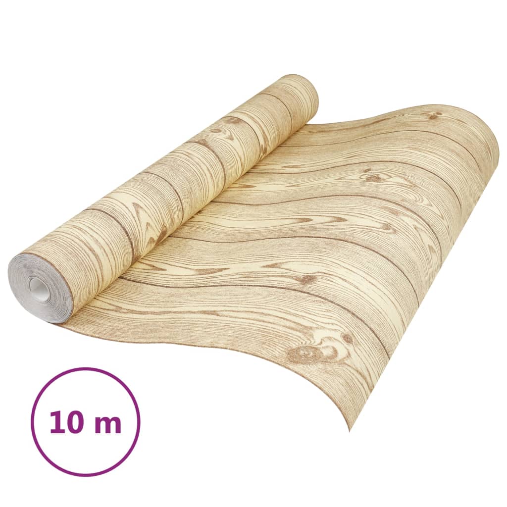 vidaXL Tapet 3D, model lemn, maro, 10x0,53 m, nețesut vidaXL Tapet 3D, model lemn, maro, 10x0,53 m, nețesut