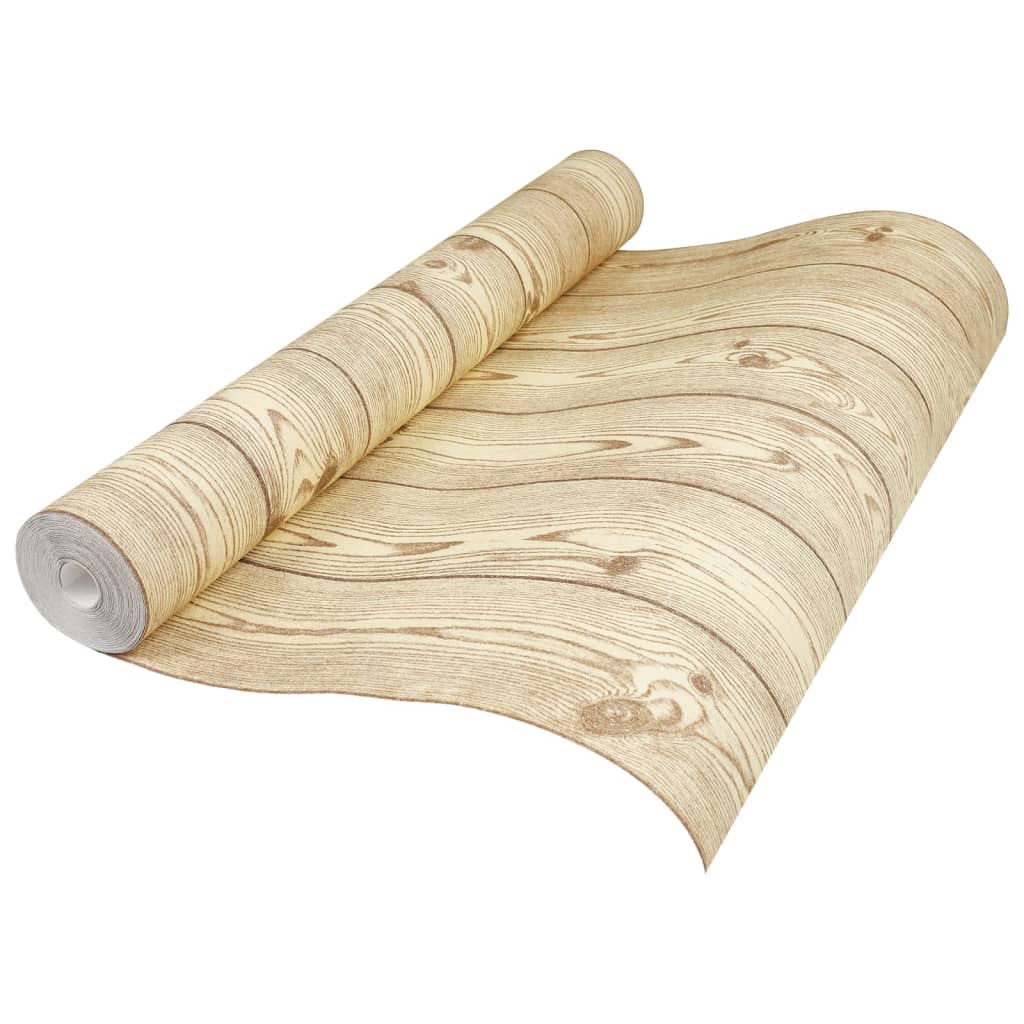 vidaXL Tapet 3D, model lemn, maro, 10x0,53 m, nețesut vidaXL Tapet 3D, model lemn, maro, 10x0,53 m, nețesut