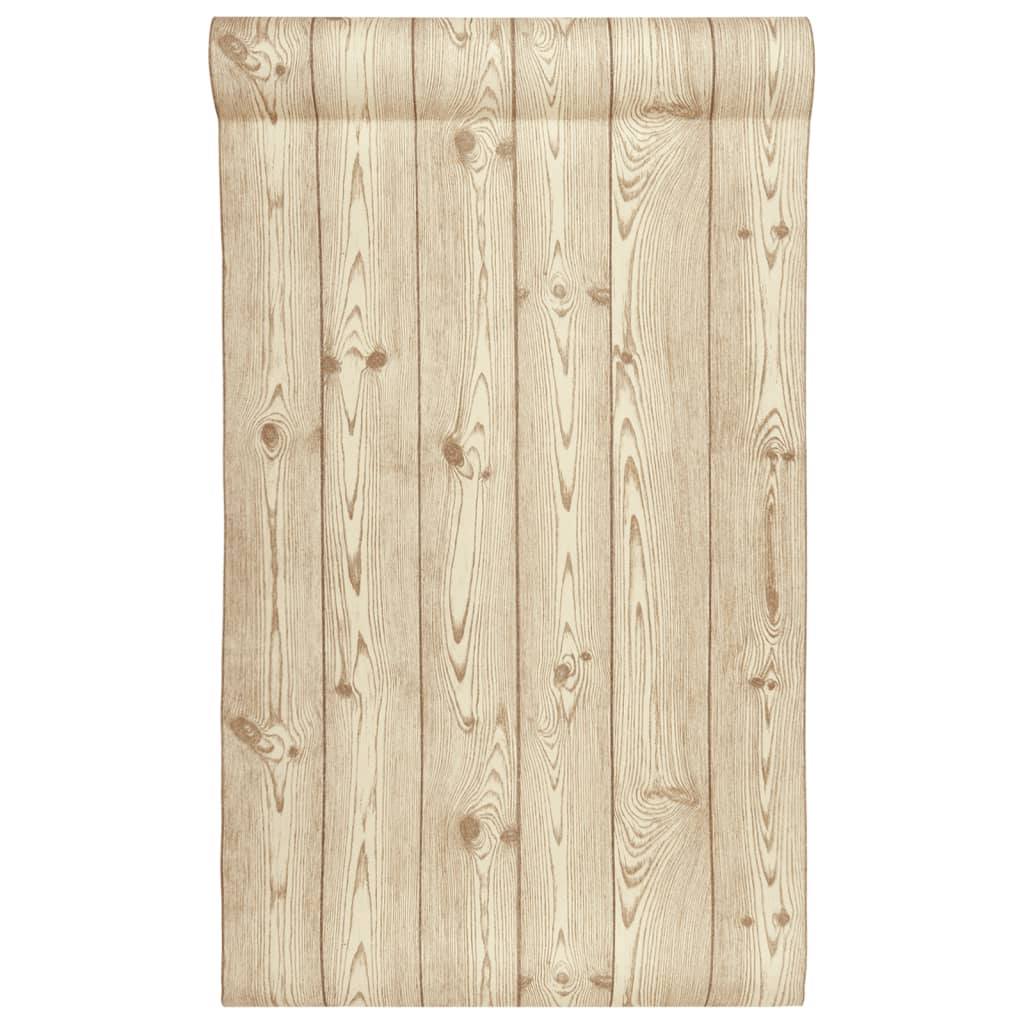 vidaXL Tapet 3D, model lemn, maro, 10x0,53 m, nețesut vidaXL Tapet 3D, model lemn, maro, 10x0,53 m, nețesut
