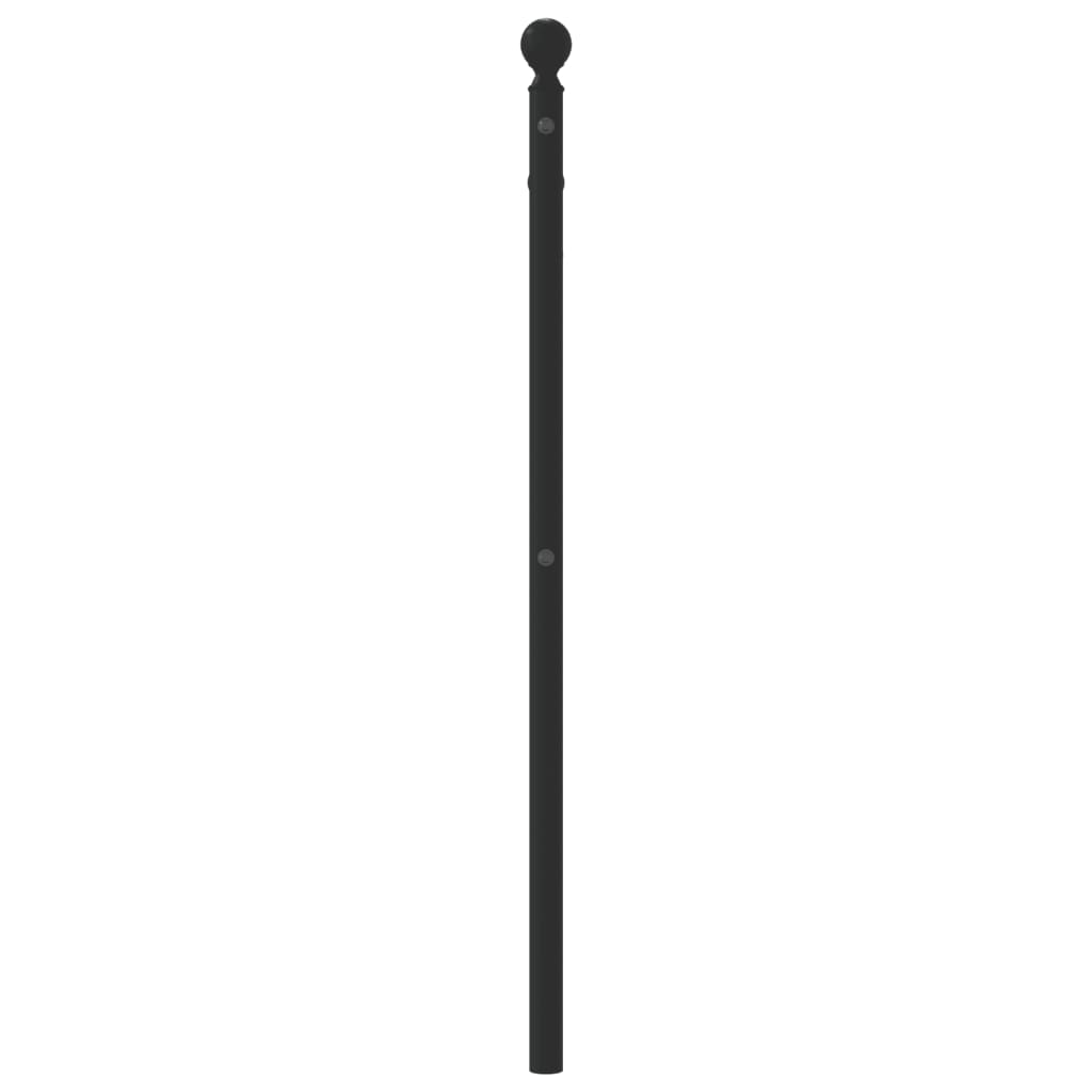 vidaXL Tăblie de pat metalică, negru, 107 cm vidaXL Tăblie de pat metalică, negru, 107 cm