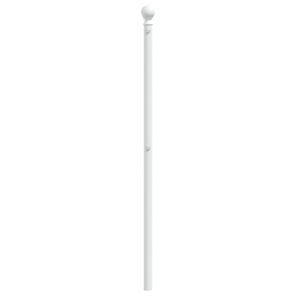 vidaXL Tăblie de pat metalică, alb, 200 cm vidaXL Tăblie de pat metalică, alb, 200 cm