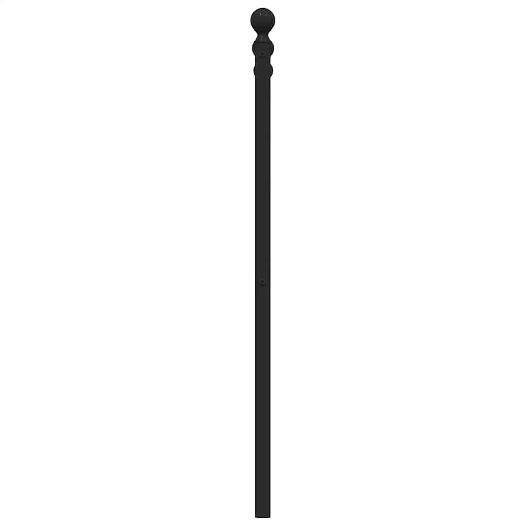 vidaXL Tăblie de pat metalică, negru, 193 cm vidaXL Tăblie de pat metalică, negru, 193 cm