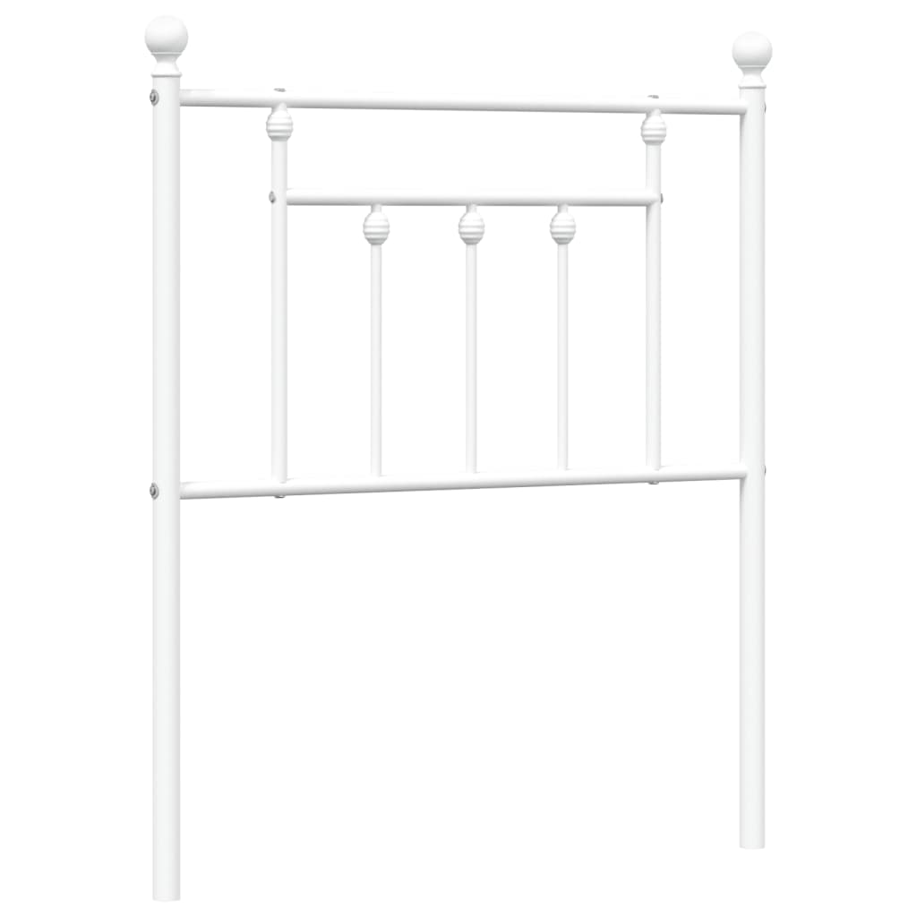 vidaXL Tăblie de pat metalică, alb, 75 cm vidaXL Tăblie de pat metalică, alb, 75 cm