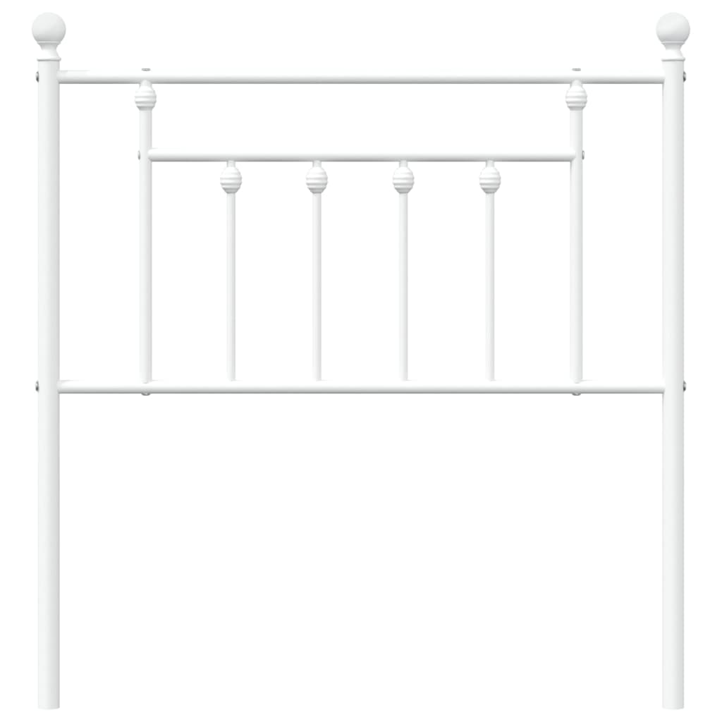 vidaXL Tăblie de pat metalică, alb, 80 cm vidaXL Tăblie de pat metalică, alb, 80 cm
