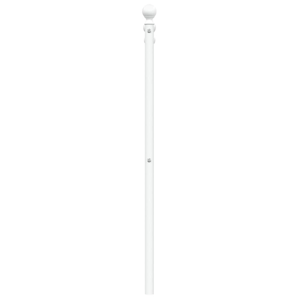 vidaXL Tăblie de pat metalică, alb, 200 cm vidaXL Tăblie de pat metalică, alb, 200 cm