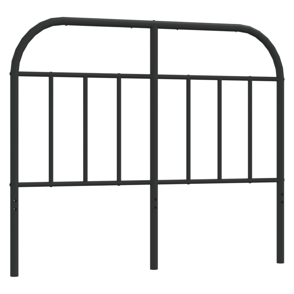 vidaXL Tăblie de pat metalică, negru, 120 cm vidaXL Tăblie de pat metalică, negru, 120 cm