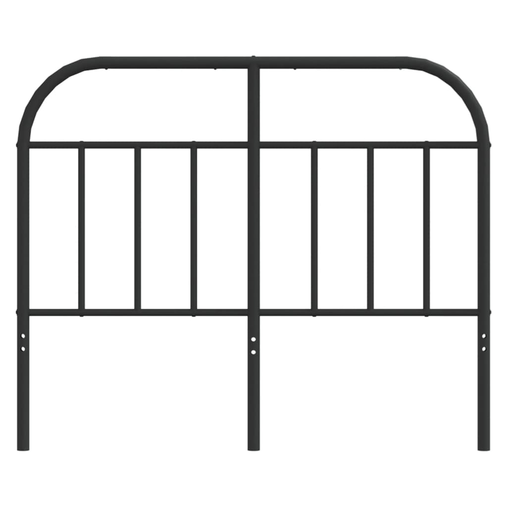 vidaXL Tăblie de pat metalică, negru, 120 cm vidaXL Tăblie de pat metalică, negru, 120 cm
