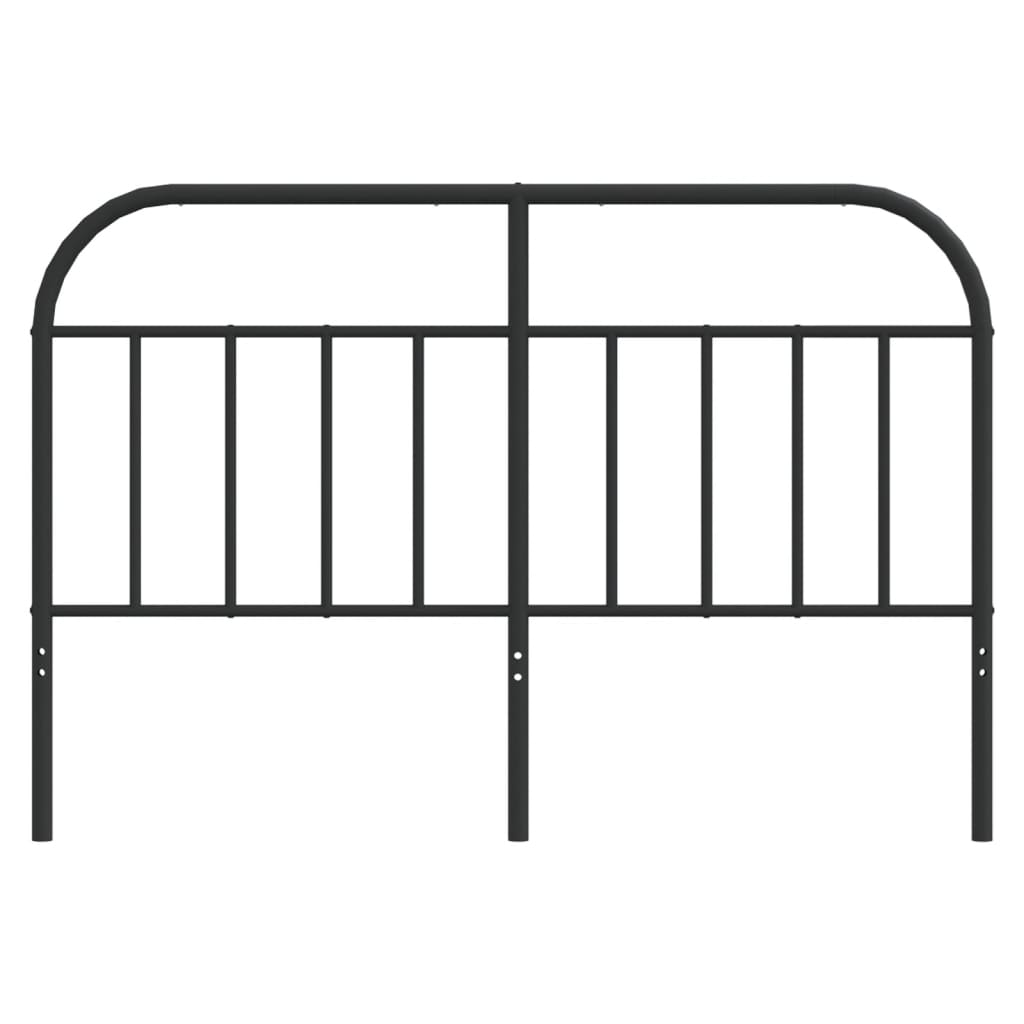 vidaXL Tăblie de pat metalică, negru, 140 cm vidaXL Tăblie de pat metalică, negru, 140 cm