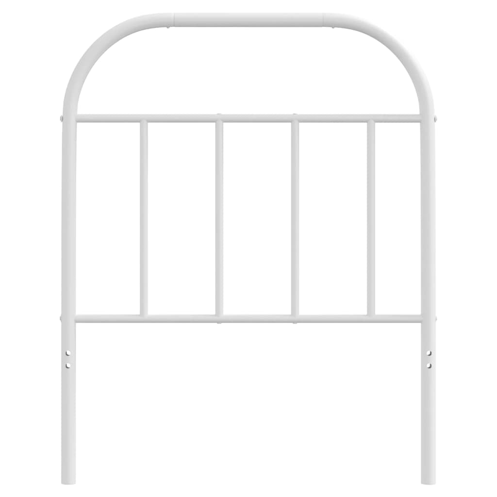 vidaXL Tăblie de pat metalică, alb, 75 cm vidaXL Tăblie de pat metalică, alb, 75 cm