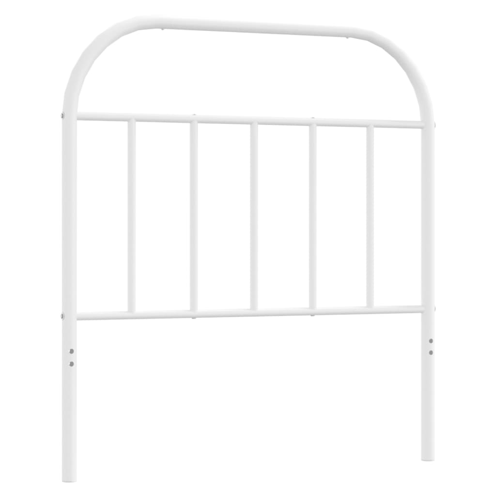 vidaXL Tăblie de pat metalică, alb, 80 cm vidaXL Tăblie de pat metalică, alb, 80 cm