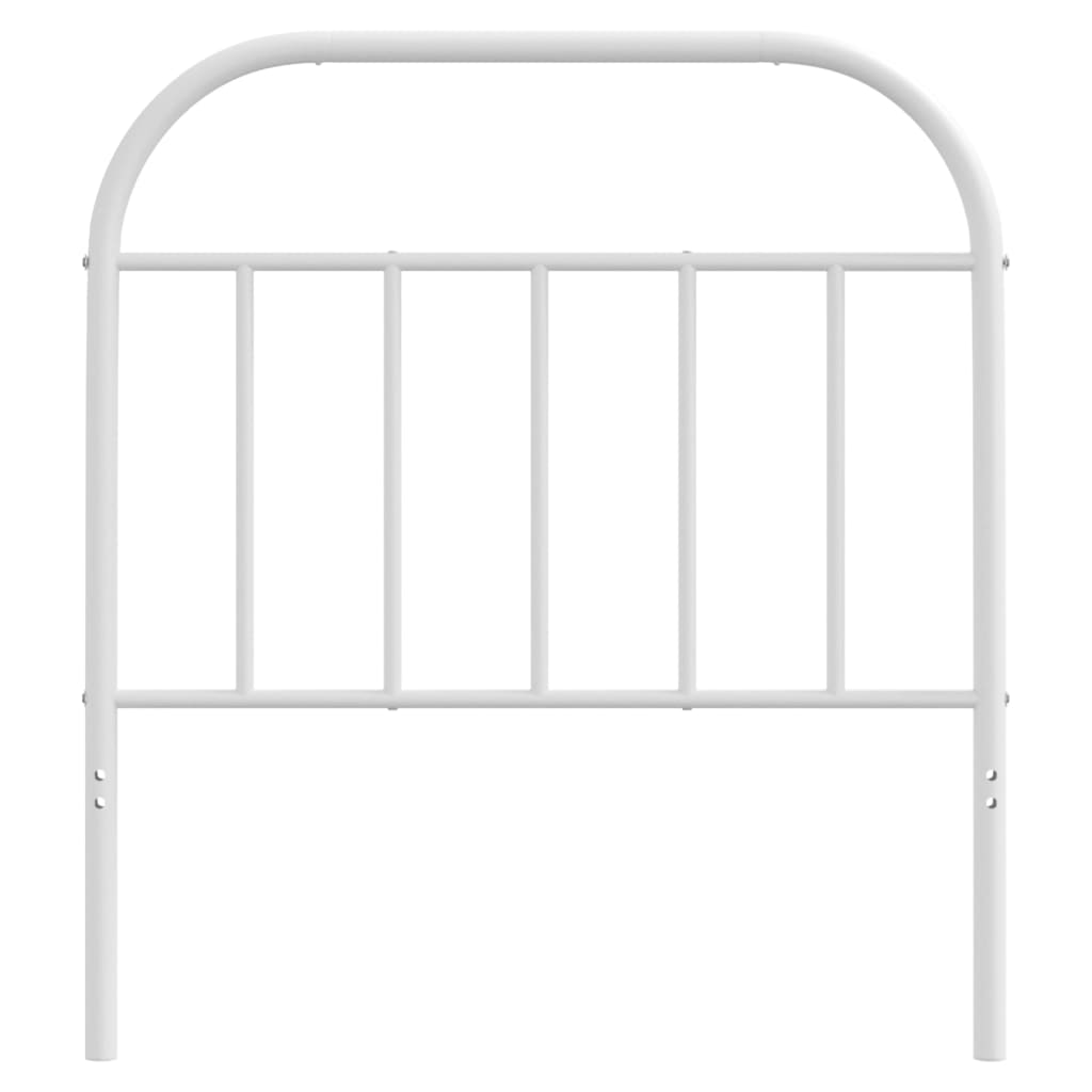 vidaXL Tăblie de pat metalică, alb, 80 cm vidaXL Tăblie de pat metalică, alb, 80 cm