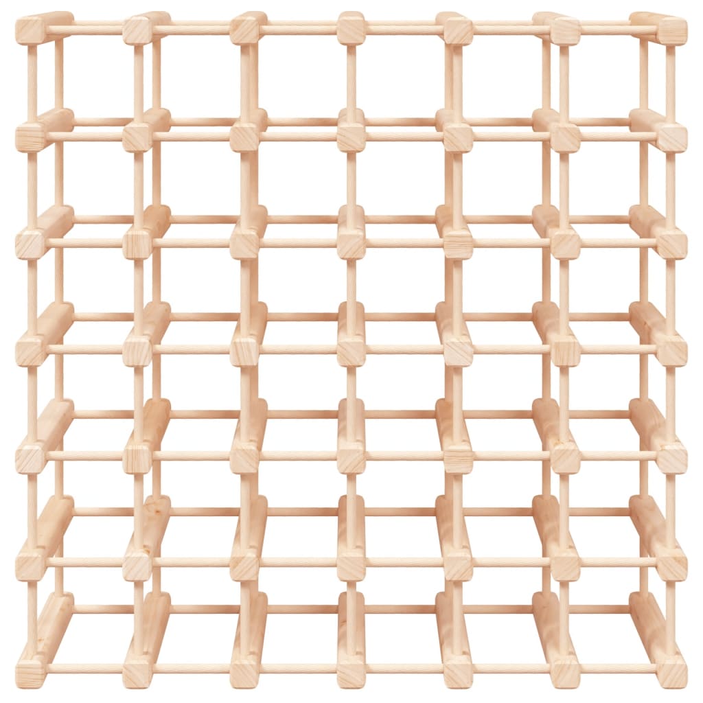 vidaXL Raft de vin pentru 42 sticle, 68,5x23x68,5 cm, lemn masiv pin