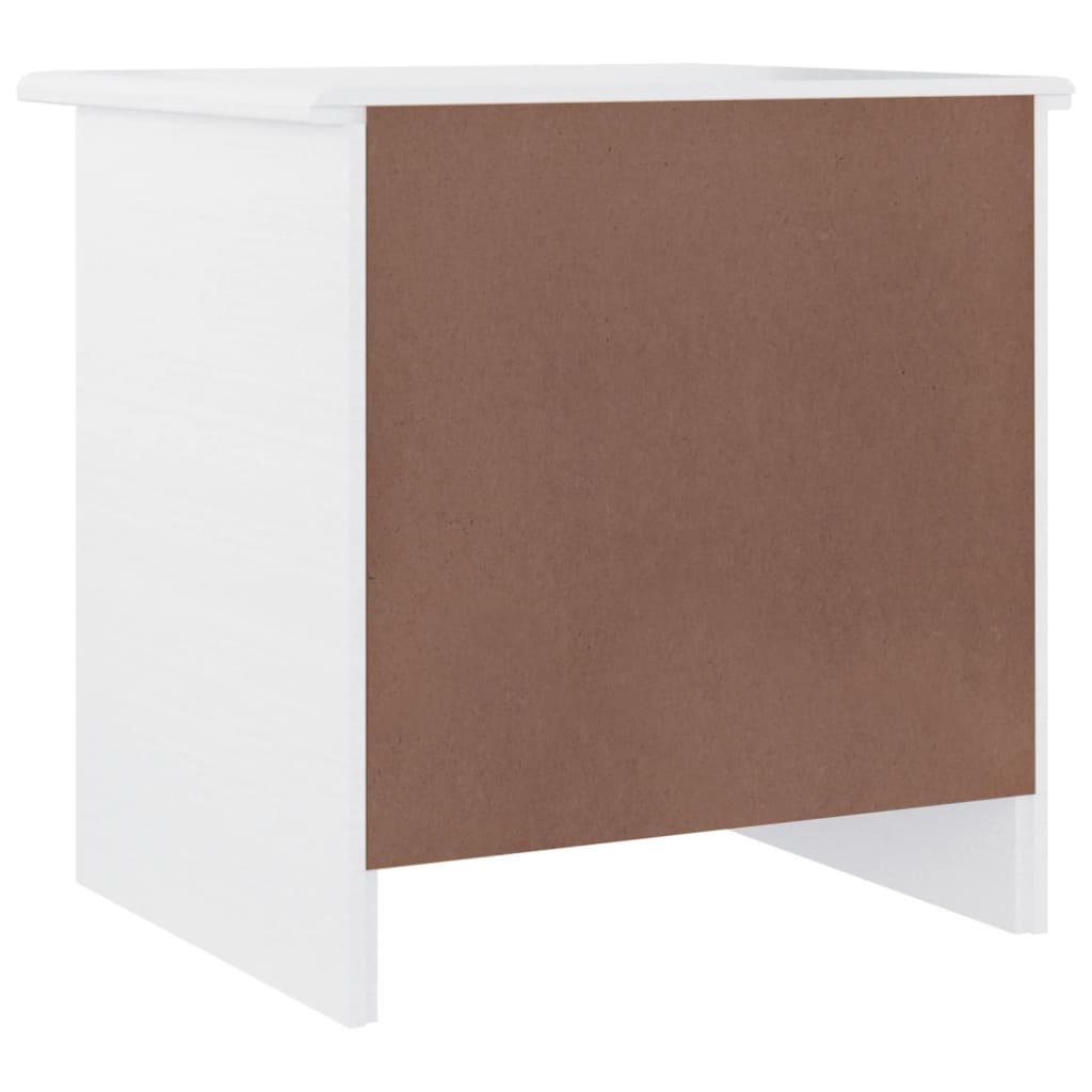 vidaXL Noptieră ALTA, alb, 41x35x41 cm, lemn masiv de pin vidaXL Noptieră ALTA, alb, 41x35x41 cm, lemn masiv de pin