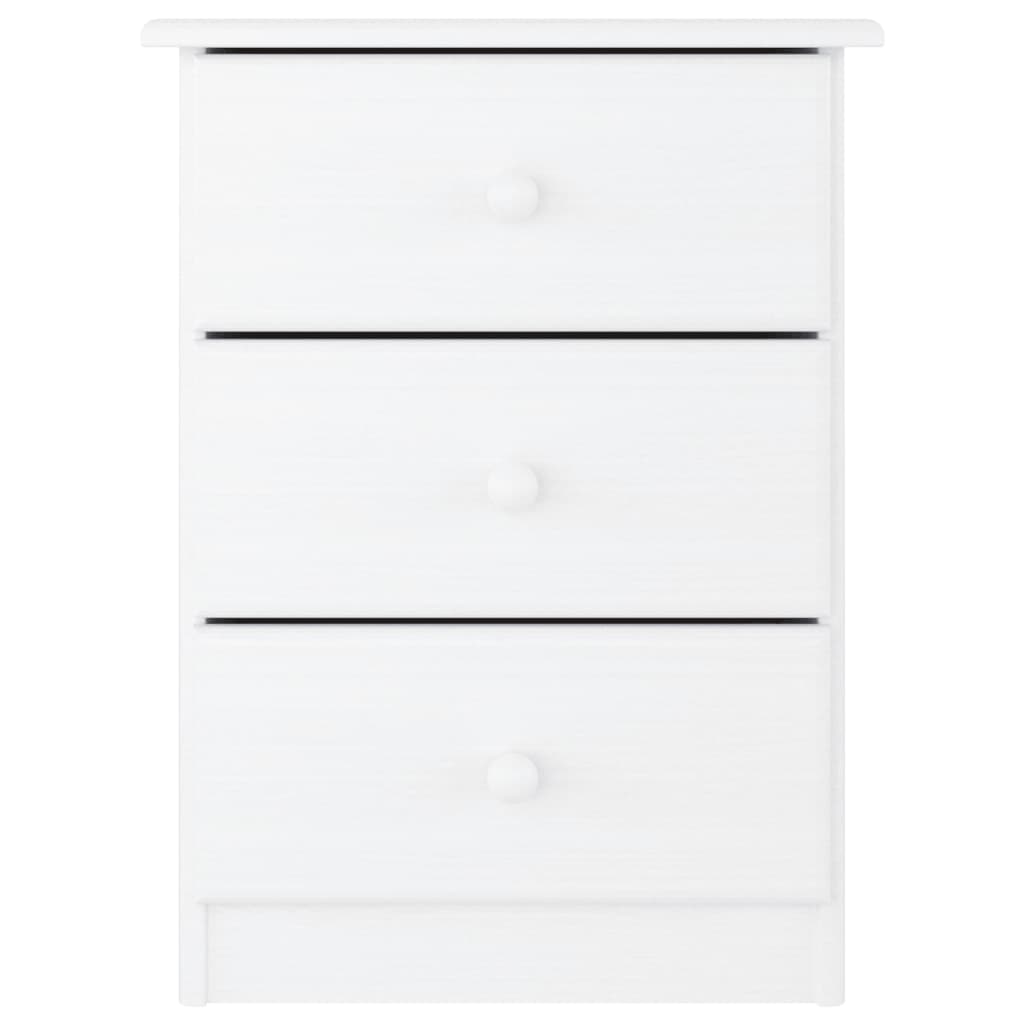 vidaXL Noptieră ALTA, alb, 41x35x55,5 cm, lemn masiv de pin vidaXL Noptieră ALTA, alb, 41x35x55,5 cm, lemn masiv de pin