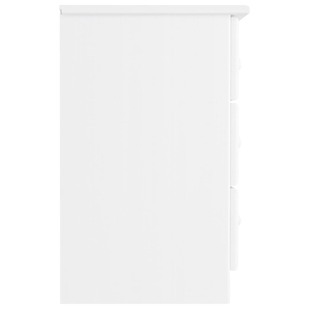 vidaXL Noptieră ALTA, alb, 41x35x55,5 cm, lemn masiv de pin vidaXL Noptieră ALTA, alb, 41x35x55,5 cm, lemn masiv de pin