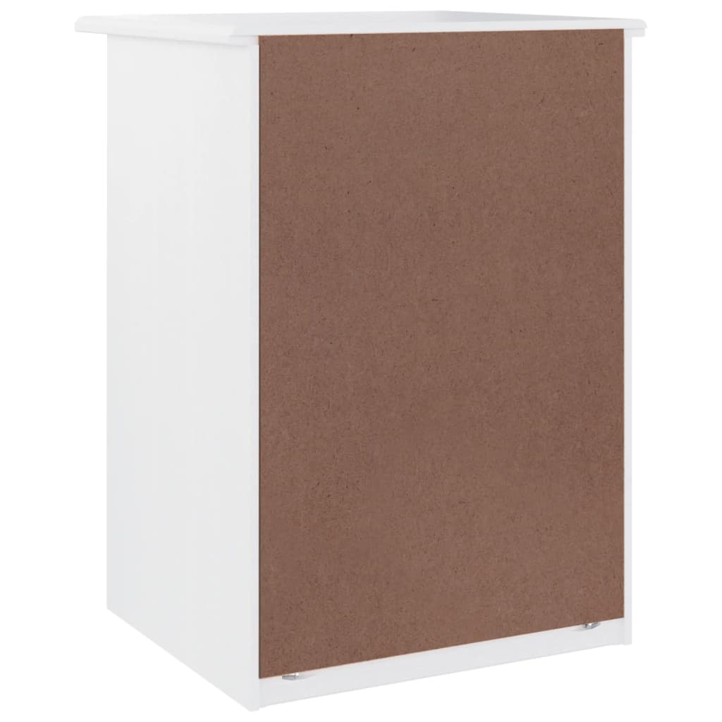 vidaXL Noptieră ALTA, alb, 41x35x55,5 cm, lemn masiv de pin vidaXL Noptieră ALTA, alb, 41x35x55,5 cm, lemn masiv de pin