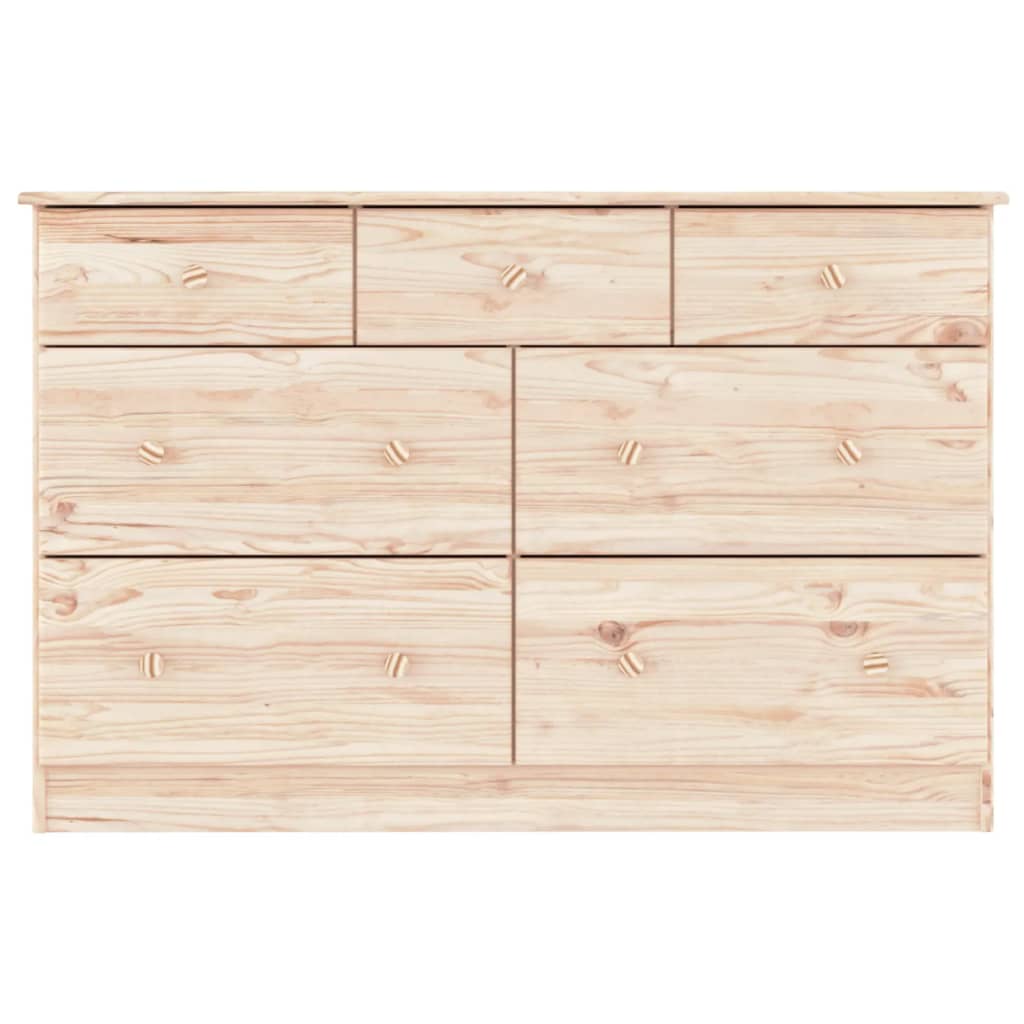 vidaXL Comodă cu sertare ALTA, 112x35x73 cm, lemn masiv de pin vidaXL Comodă cu sertare ALTA, 112x35x73 cm, lemn masiv de pin