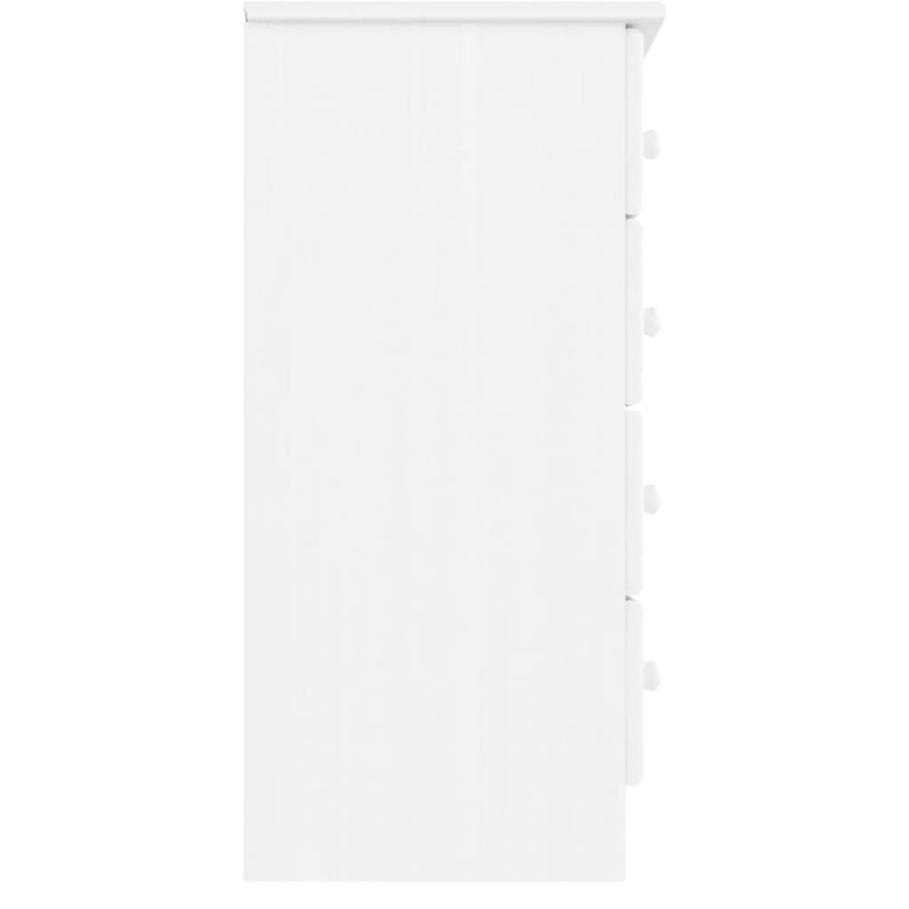 vidaXL Comodă cu sertare ALTA, alb, 77x35x73 cm, lemn masiv de pin vidaXL Comodă cu sertare ALTA, alb, 77x35x73 cm, lemn masiv de pin