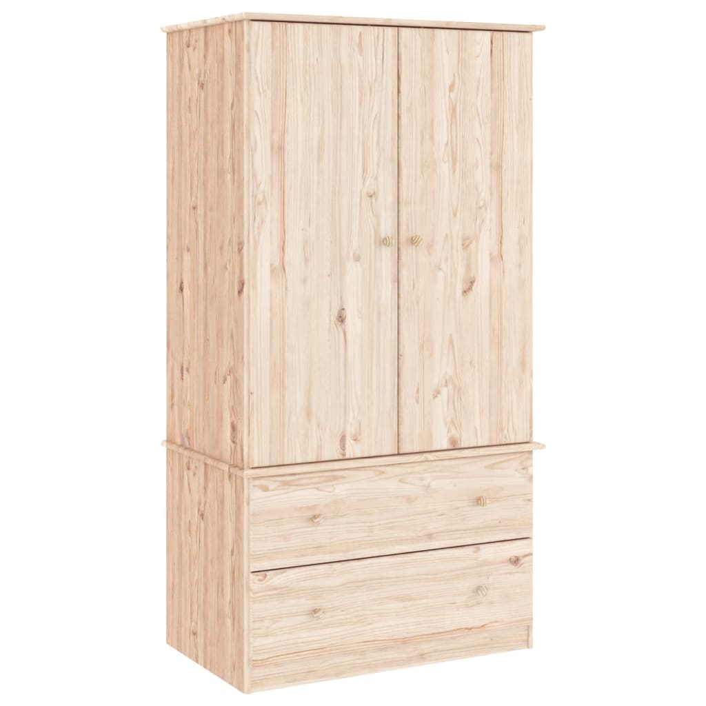 vidaXL Dulap „ALTA”, 90x55x170 cm, lemn masiv de pin vidaXL Dulap „ALTA”, 90x55x170 cm, lemn masiv de pin