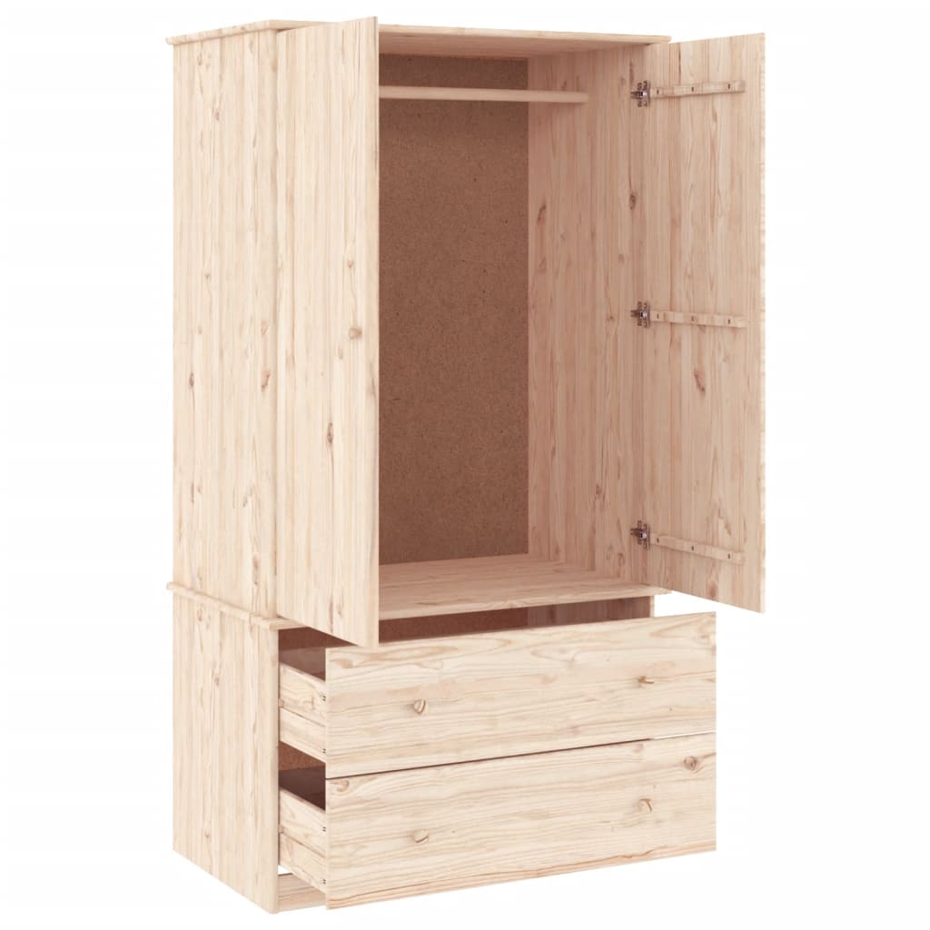 vidaXL Dulap „ALTA”, 90x55x170 cm, lemn masiv de pin vidaXL Dulap „ALTA”, 90x55x170 cm, lemn masiv de pin