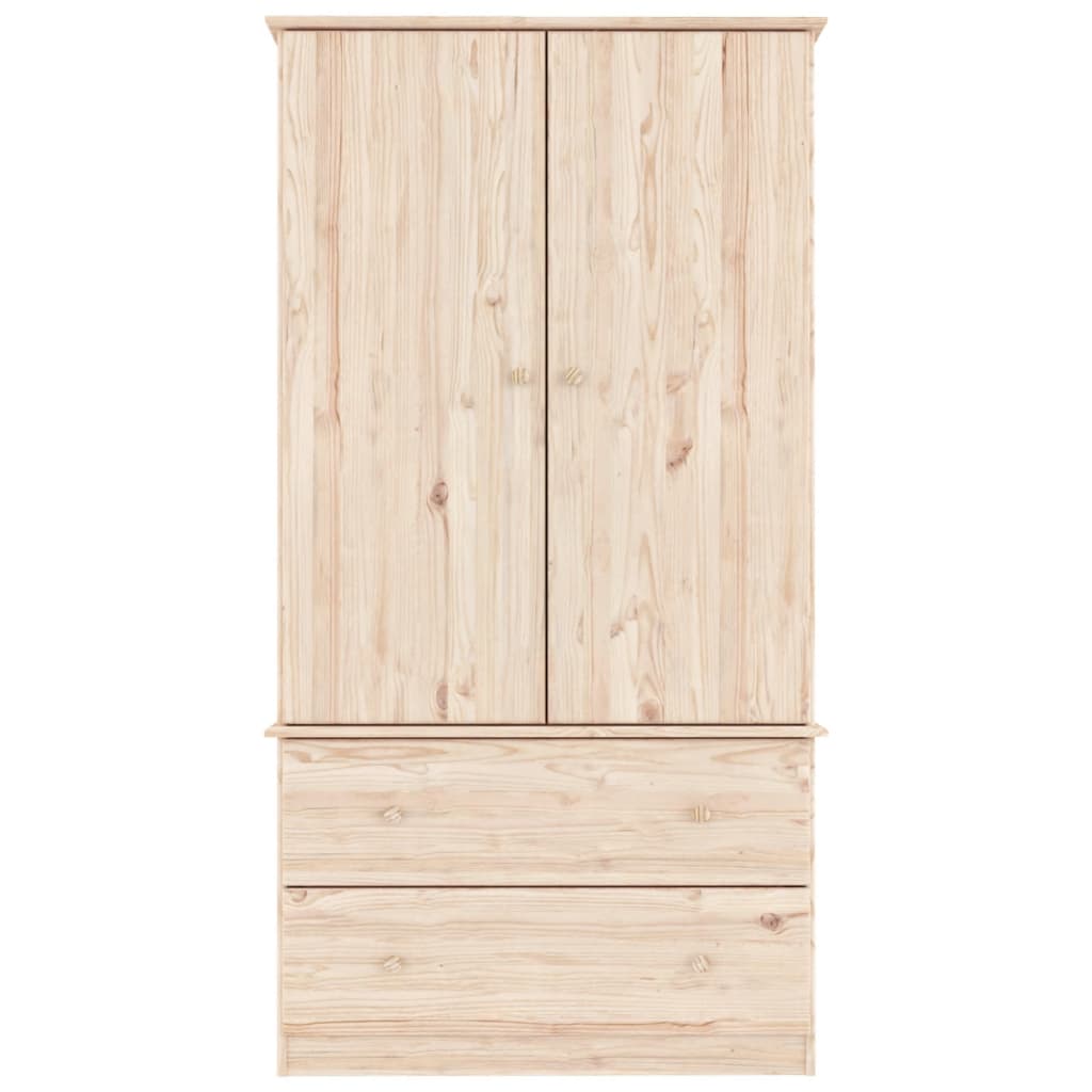 vidaXL Dulap „ALTA”, 90x55x170 cm, lemn masiv de pin vidaXL Dulap „ALTA”, 90x55x170 cm, lemn masiv de pin