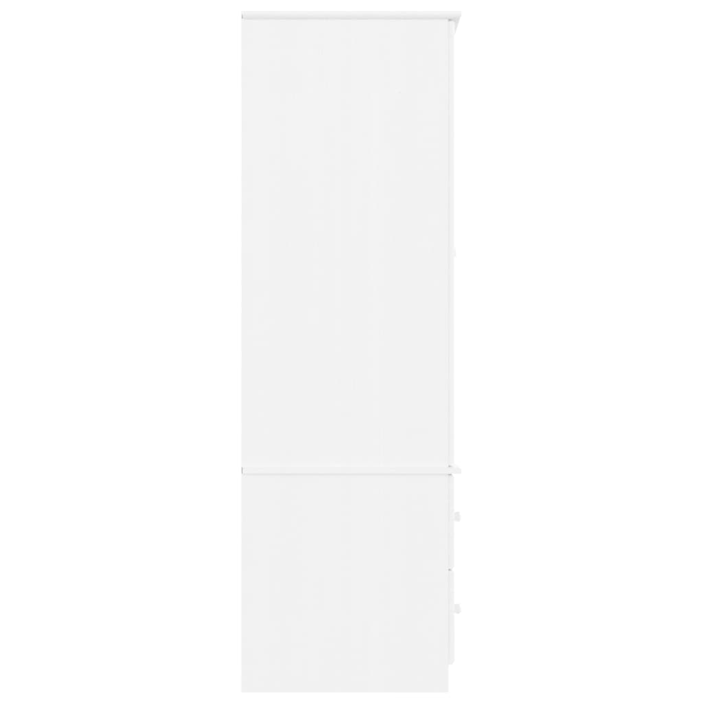 vidaXL Dulap „ALTA”, alb, 90x55x170 cm, lemn masiv de pin vidaXL Dulap „ALTA”, alb, 90x55x170 cm, lemn masiv de pin