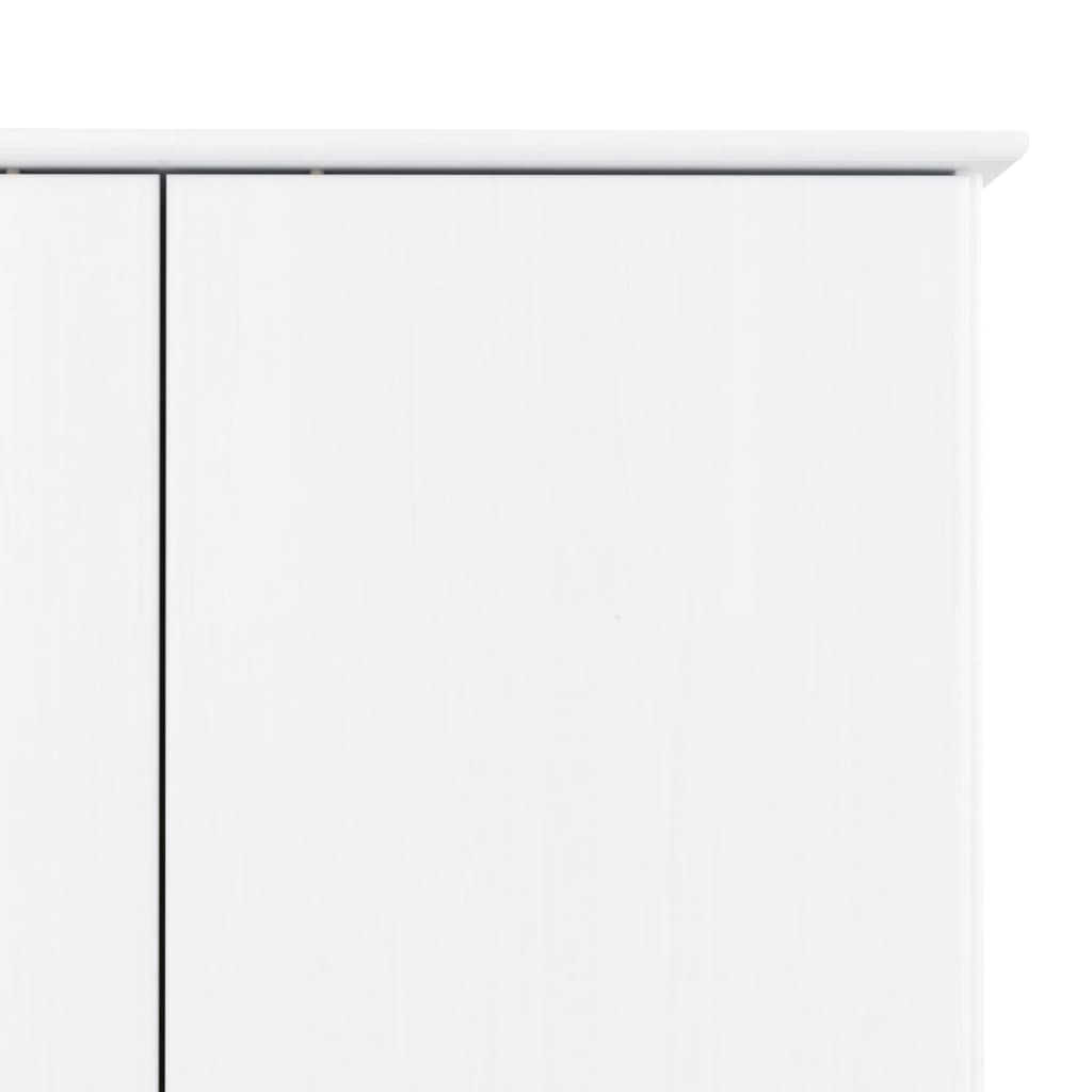 vidaXL Dulap „ALTA”, alb, 90x55x170 cm, lemn masiv de pin vidaXL Dulap „ALTA”, alb, 90x55x170 cm, lemn masiv de pin
