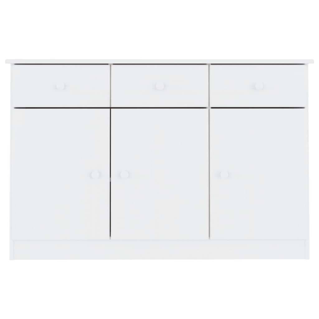 vidaXL Dulap ALTA, alb, 112x35x73 cm, lemn masiv de pin vidaXL Dulap ALTA, alb, 112x35x73 cm, lemn masiv de pin