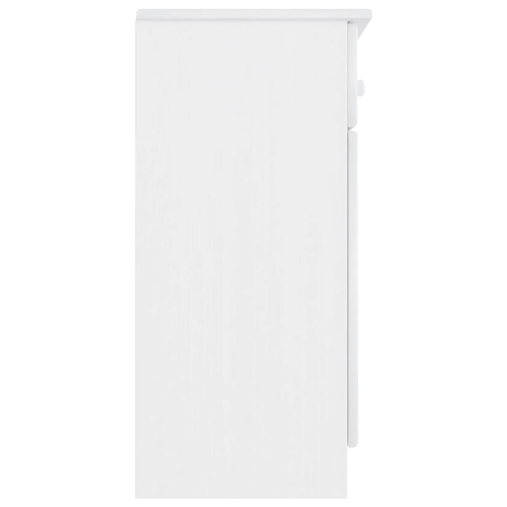 vidaXL Dulap ALTA, alb, 112x35x73 cm, lemn masiv de pin vidaXL Dulap ALTA, alb, 112x35x73 cm, lemn masiv de pin