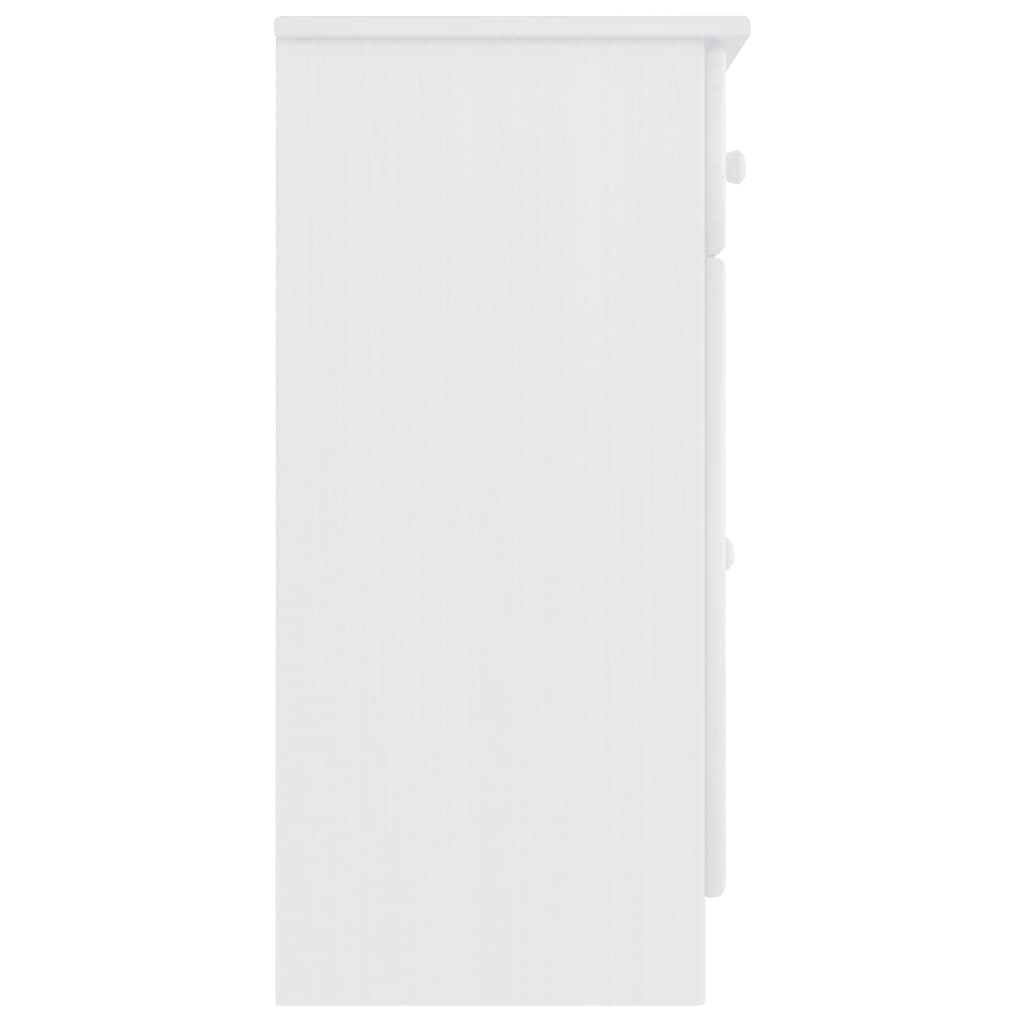 vidaXL Dulap ALTA, alb, 77x35x73 cm, lemn masiv de pin