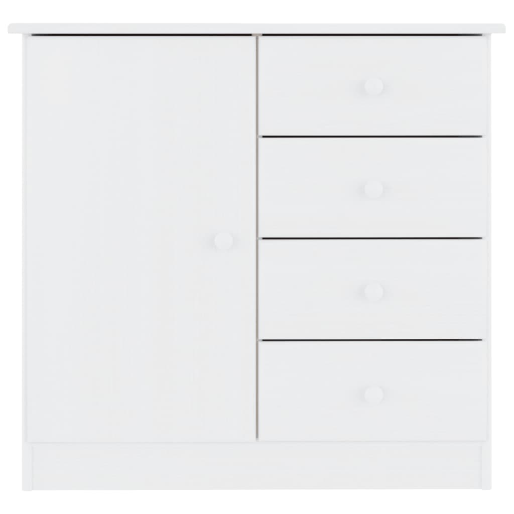 vidaXL Dulap ALTA, alb, 77x35x73 cm, lemn masiv de pin vidaXL Dulap ALTA, alb, 77x35x73 cm, lemn masiv de pin