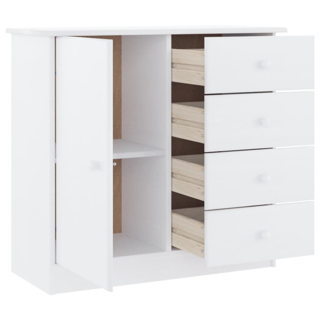 vidaXL Dulap ALTA, alb, 77x35x73 cm, lemn masiv de pin vidaXL Dulap ALTA, alb, 77x35x73 cm, lemn masiv de pin