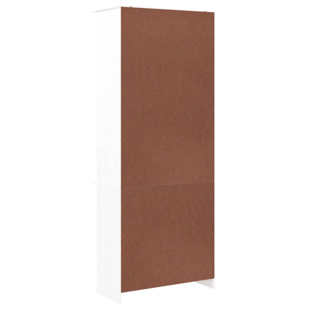 vidaXL Vitrină din sticlă „ALTA”, alb, 77x35x186,5 cm, lemn masiv pin vidaXL Vitrină din sticlă „ALTA”, alb, 77x35x186,5 cm, lemn masiv pin