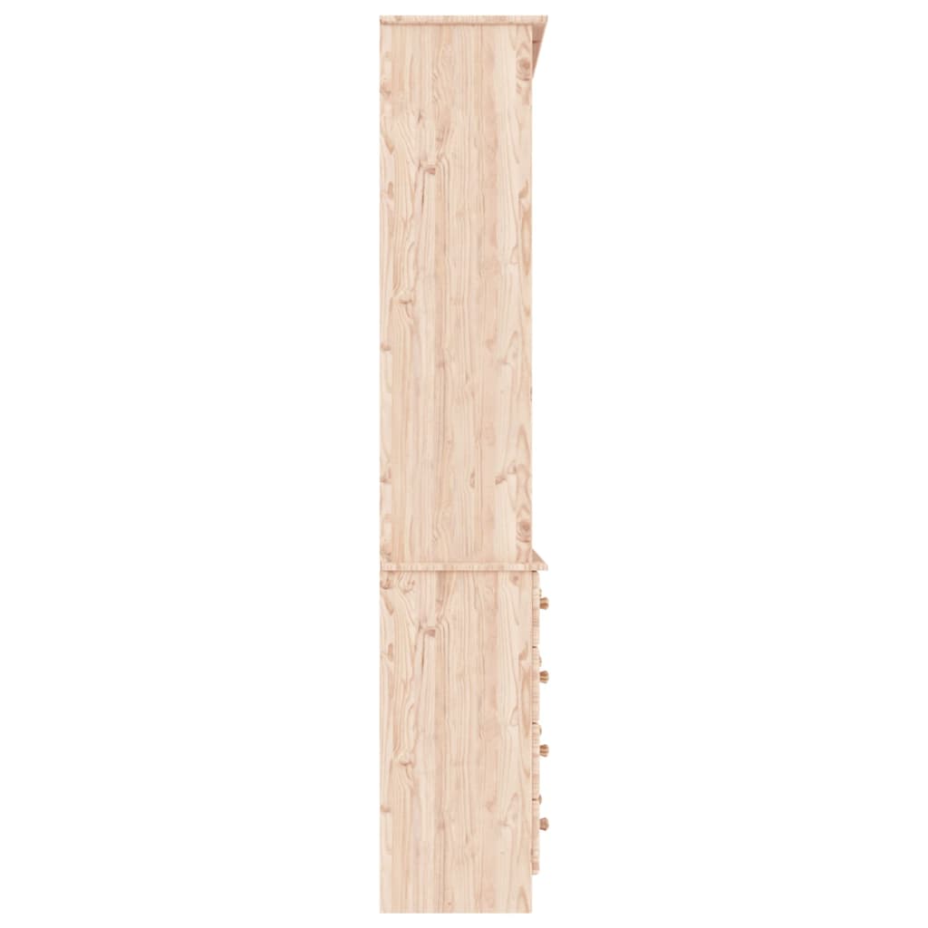 vidaXL Bibliotecă cu sertare „ALTA”, 77x35x186,5 cm, lemn masiv de pin