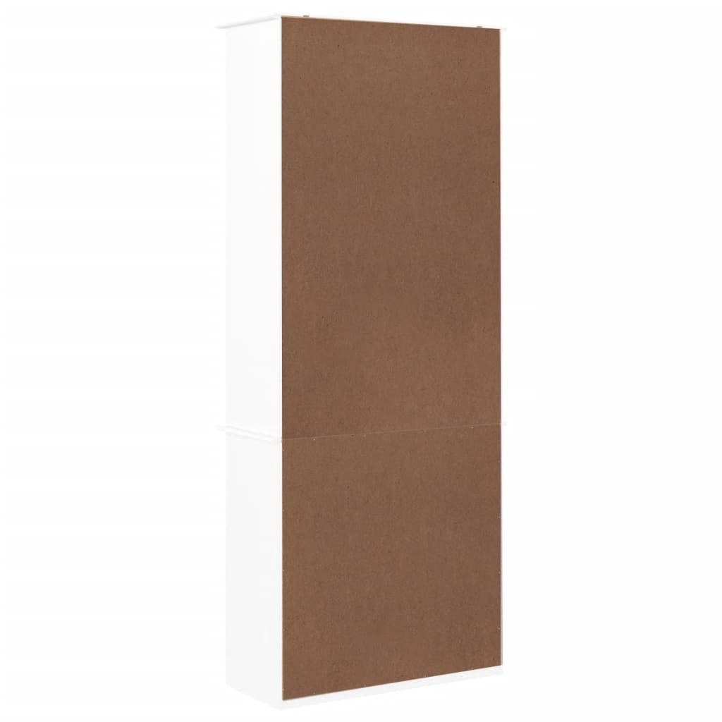 vidaXL Bibliotecă cu sertare „ALTA” alb 77x35x186,5 cm lemn masiv pin