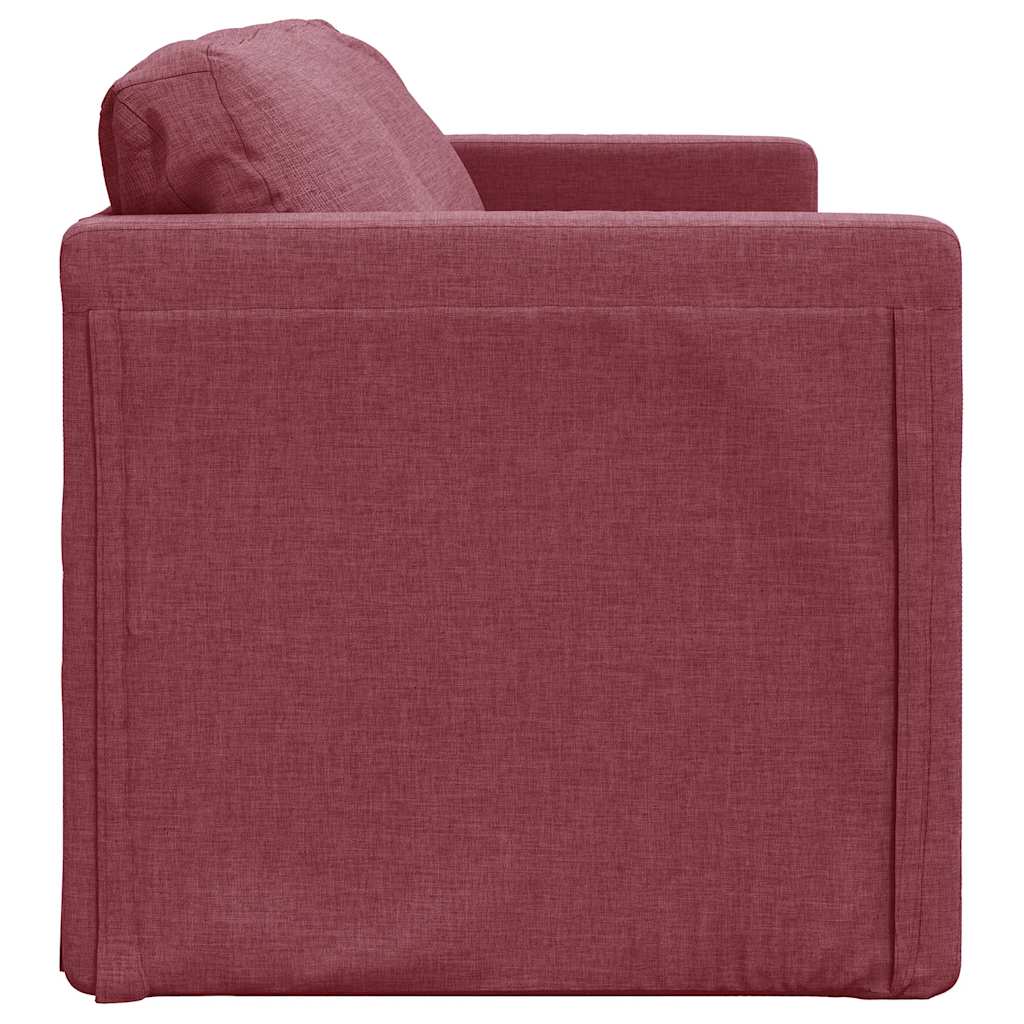 vidaXL Canapea extensibilă 2 în 1, bordo, 112x174x55 cm, textil vidaXL Canapea extensibilă 2 în 1, bordo, 112x174x55 cm, textil