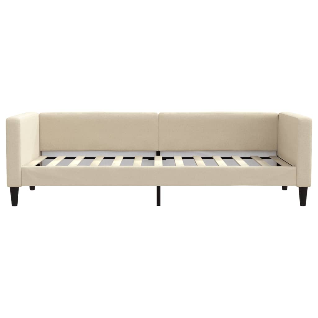 vidaXL Pat de zi, crem, 80x200 cm, material textil vidaXL Pat de zi, crem, 80x200 cm, material textil