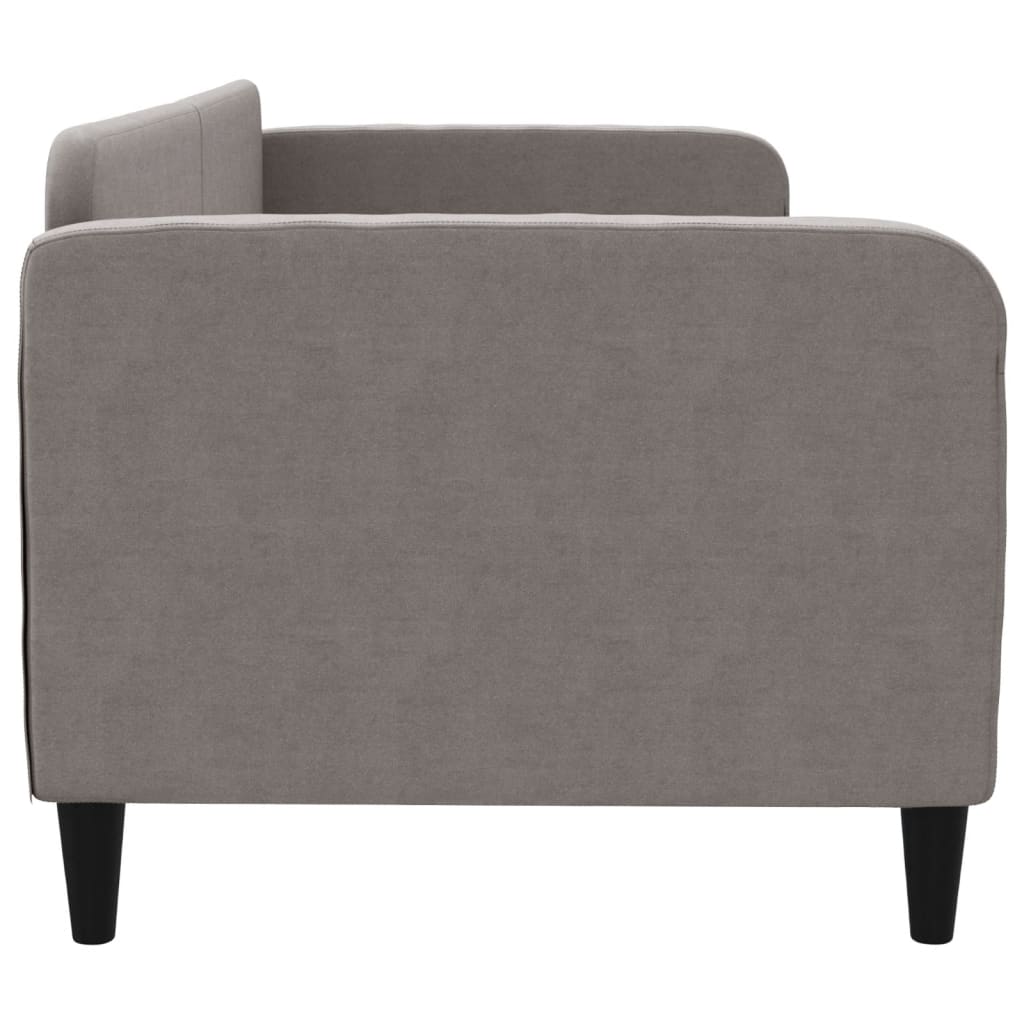 vidaXL Pat de zi, gri taupe, 80x200 cm, material textil