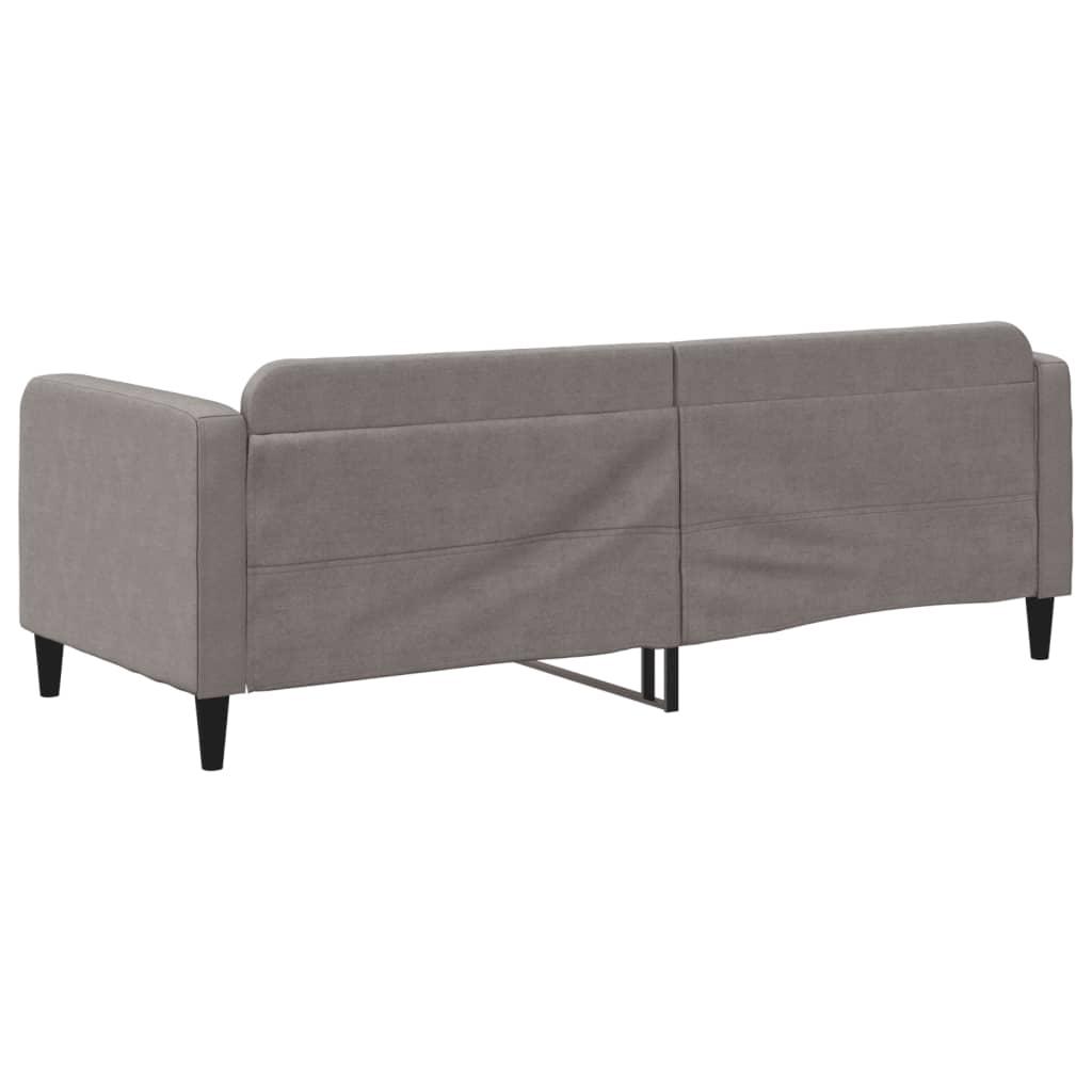 vidaXL Pat de zi, gri taupe, 80x200 cm, material textil