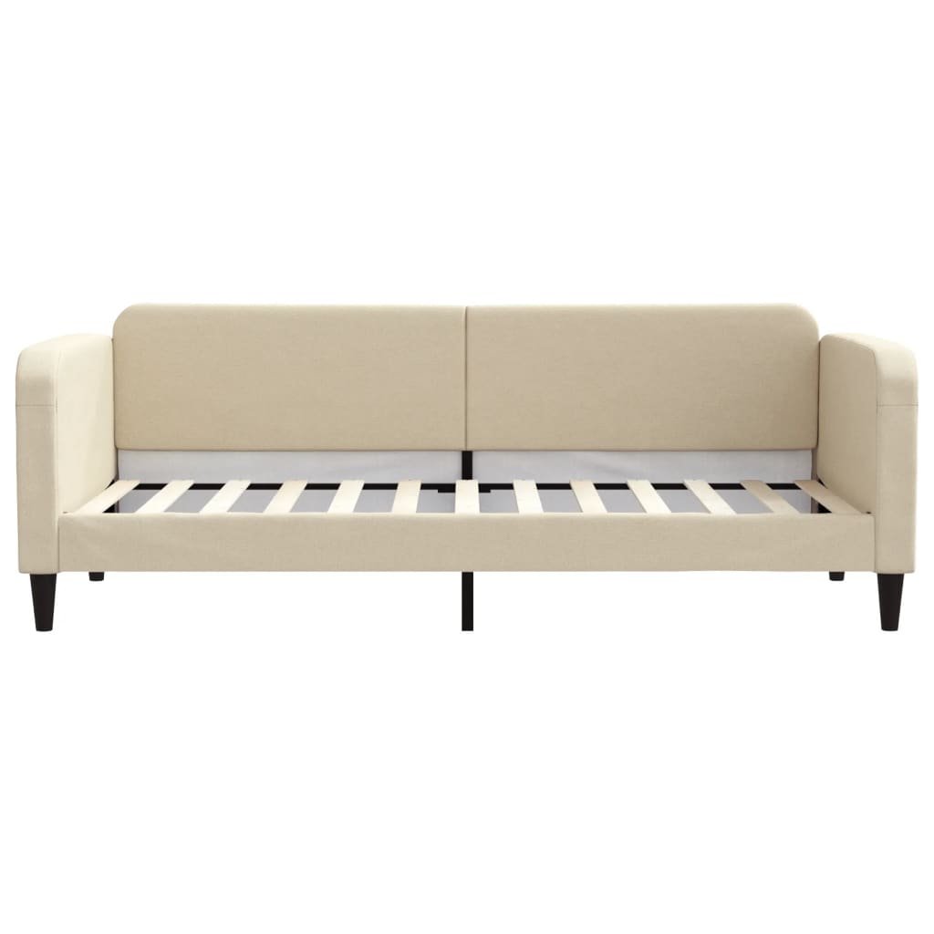 vidaXL Pat de zi, crem, 80x200 cm, material textil vidaXL Pat de zi, crem, 80x200 cm, material textil